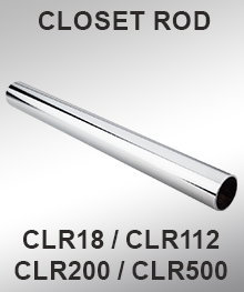 CHROME PLATED CLOSET ROD