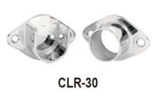 CLR-30, CHROME PLATED CLOSET POLE SOCKET