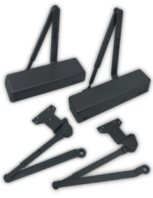 Door Closers & Accessories in Black Finish