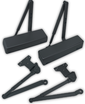 Door Closers & Accessories in Black Finish