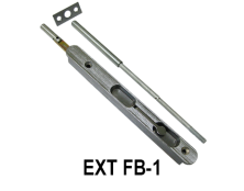 EXTFB-1, Flip Style Mortise Flush Bolt With 18" Extension Rod