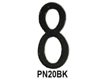 Diecast numbers & Letters, PN20BK & PN20US3