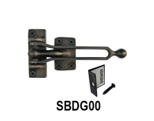 Solid Brass Door Guard Packed with Angle Protector, SBDG00