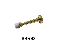 Solid Brass Rigid Door Stop With Molded Screw, SBRS