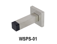 Wall Stop With Plate, Square, WSPS-01