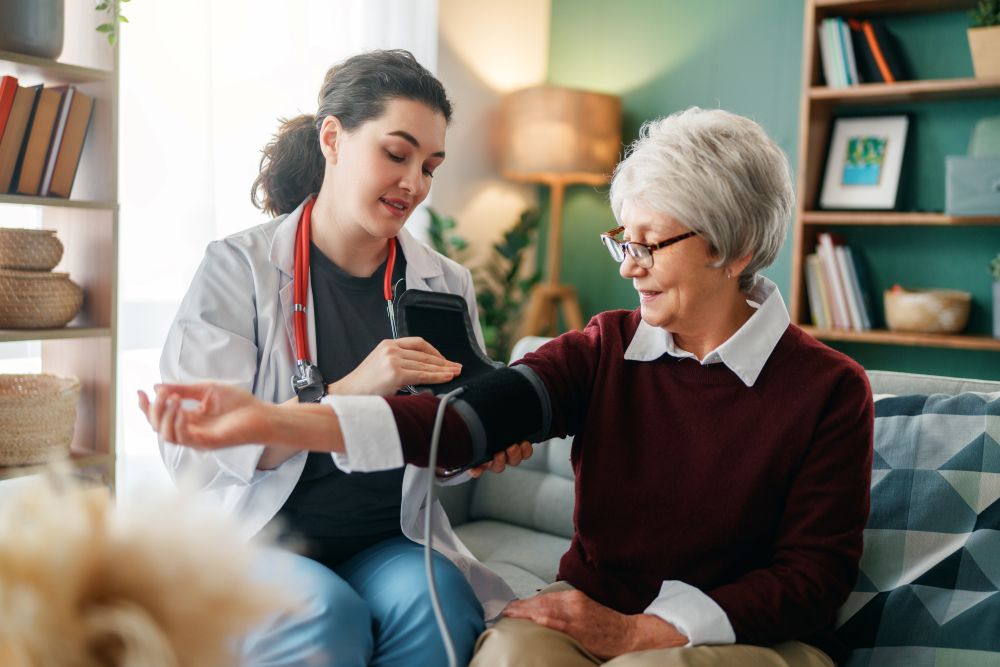 Healthcare professionals working together