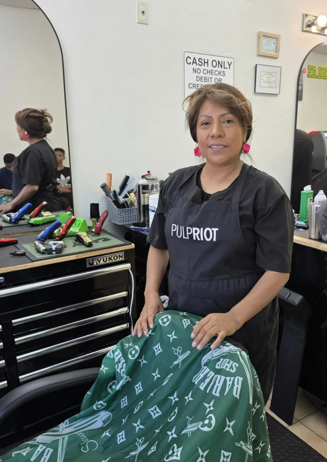 Professional hair styling and salon services at Fade N Up in Knightdale NC