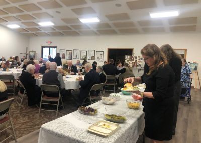 Special events are sponsored by PLCW such as welcome Back Snowbirds, Palm Sunday brunch, & funerals.