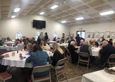 Special events are sponsored by PLCW such as welcome Back Snowbirds, Palm Sunday brunch, & funerals.